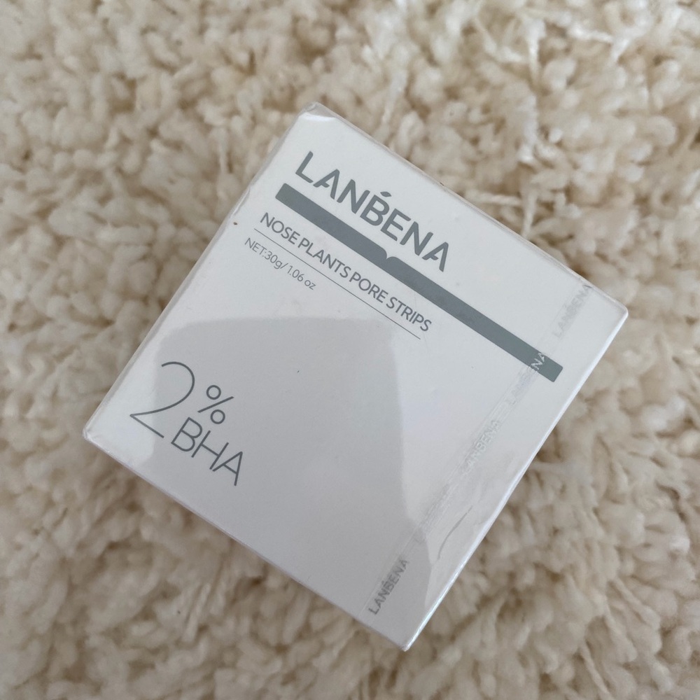 LANBENA White and Gray 2% BHA Nose Pore Strips